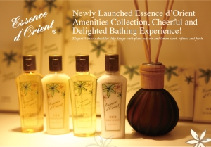 Cheerful and delighted bathing experience: Essence d’Orient amenities collection